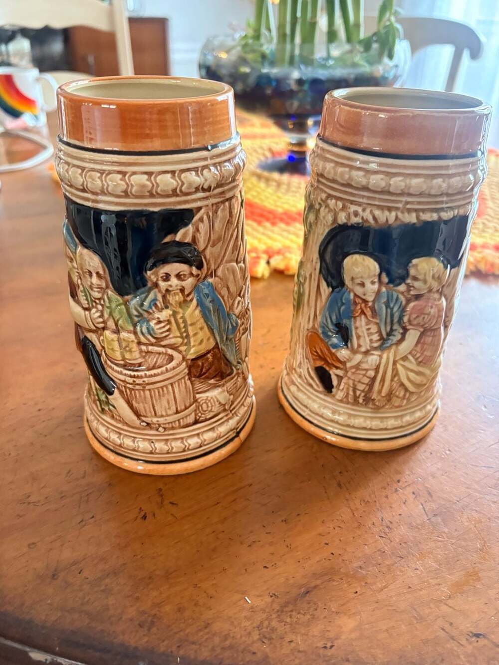 Stylecraft German Style Beer Stein Mug Vintage Japan Set of 2